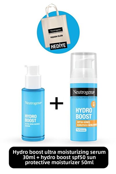 Neutrogena Hydro Boost Spf50 Sunscreen Moisturizer 50 ml + Hydro Boost Ultra ...