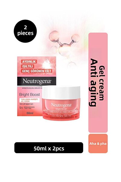 Neutrogena كريم جل برايت بوست المضاد للشيخوخة 50 مل × 2