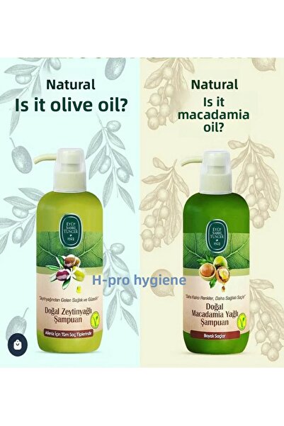 Eyüp Sabri Tuncer Shampoo Duo, Shampoo with Olive Oil and Macadamia Oil 600 ml