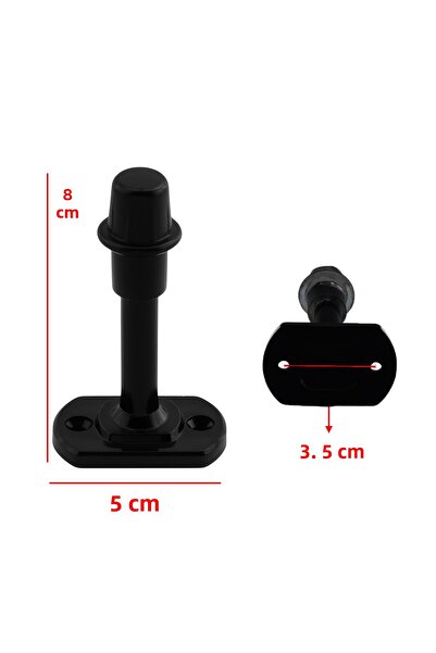 Badem10 5 τμχ Μαύρο πλαστικό πώμα - Στήριγμα 8cm, Λαβή πίσω πόρτας, Πώμα