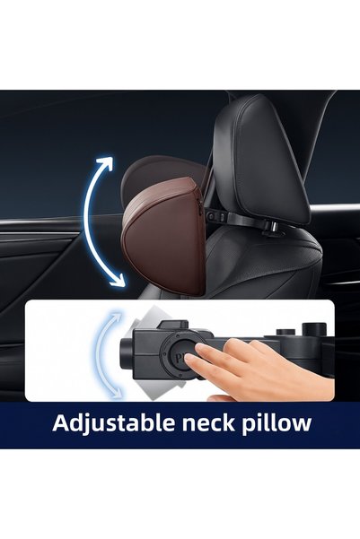 Polham Adjustable Ergonomic Neck and Head Support Pillow / Comfortable Driving, Maximum Support, Univer