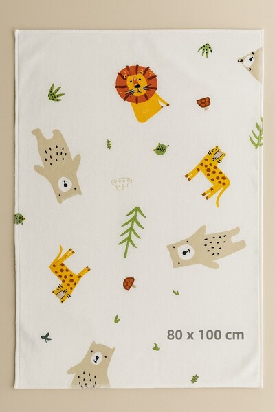 minial Baby Blanket Flannel 100% Cotton Oeko-Tex Certified (100 X 85 cm)