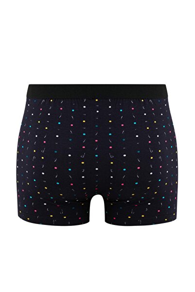 Trendyol Collection Black 3-Pack Patterned/Solid Cotton Boxer Tmnaw25Bx00009