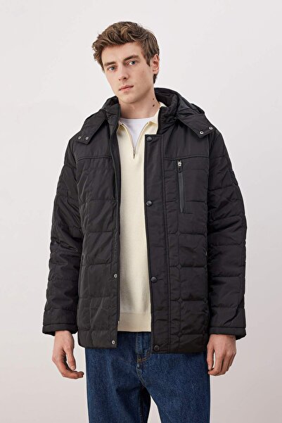 Trendyol Collection Чорний чоловічий пальто TMNAW26MO00029