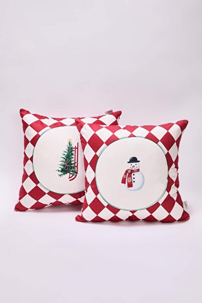 TRENDYOLMİLLA HOME Red-Multicolor Throw Pillow&Pillowcase Tphaw26Kkk00001