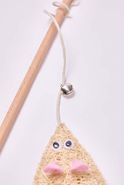 TRENDYOLMİLLA HOME Pet Rattan Fishing Rod Mouse Figured Cat Toy Tphaw26Ko00001