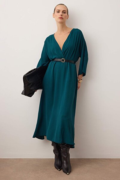 Trendyol Collection Φούστα με ίσιο λουράκι με ζώνη με ανοιχτόχρωμο χρώμα TWOSS24EL00992