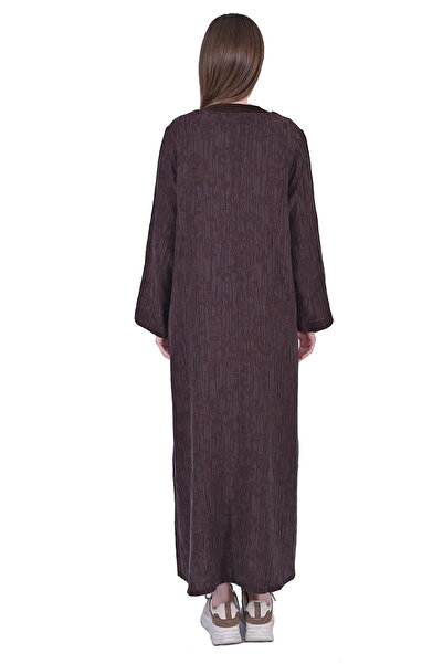 Invee İNVEE ELBİSE  7026 KAHVERENGİ