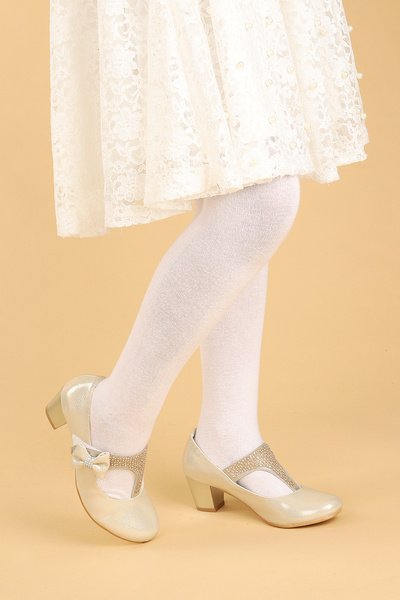 Kiko Kids Pantofi de seara cu toc de 4 cm pentru fete Cherish Daily