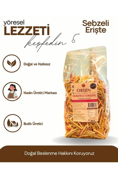 SEBZELİ ERİŞTE 500 GR