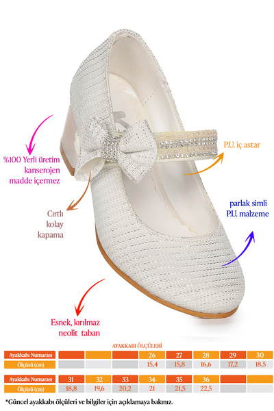 Kiko Kids Cameli Çupra Daily Pantofi de seara pentru fete cu toc de 4 cm