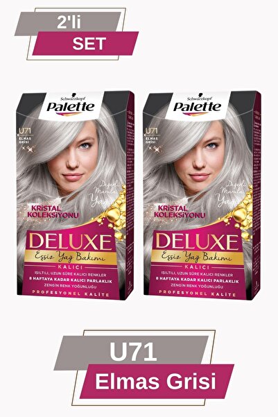 Palette Deluxe Saç Boyası U71 Elmas Grisi X 2 Adet