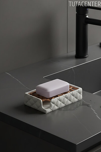 TUTACENTER Şık Şişme Tasarım Sabunluk - Katı Sabunluk ( Modern ve Şık Görünüm...