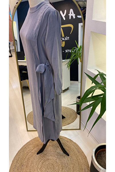 Invee INVEE MODAL DRESS BELTED GRAY 6958