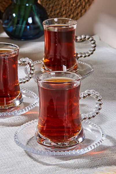 Perotti Pearl 12 Piece Tea Cup Set for 6 People 180 ml