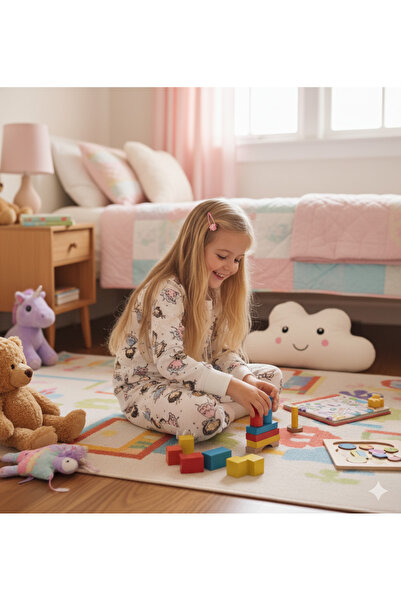 Arya Nisa Kids Girl's Ballet Dance Printed 100% Cotton Seasonal Pajama Set