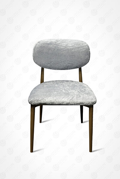 GUZGUN Bohem Tarz Lüks Kadife Sandalye Kılıfı – Modern, Esnek, Yıkanabilir Sandalye Örtüsü | Gri