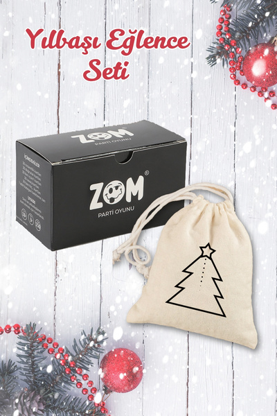 Metranya Yılbaşı Konseptli Anlat Bakalım Ve Zom Parti Shot Oyunu Ikili Set, Noel Kart Oyunu, Içki Oyunu