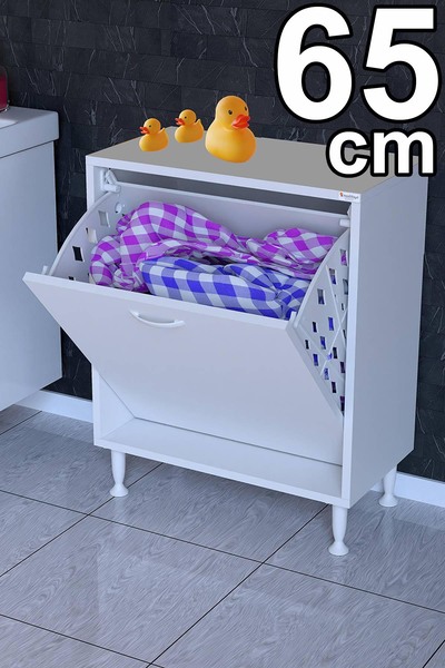 Modilayn Söke Kirli Sepetli, Ayaklı, Çok Amaçlı Banyo Dolabı (14 farklı Genişlik Seçeneği)