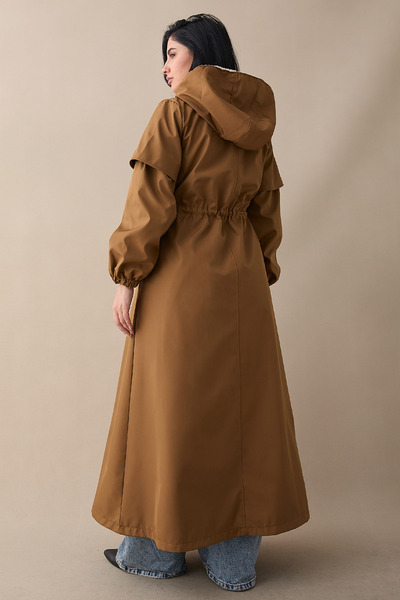 InStyle Molera İçi Kürklü Kaban - Taba