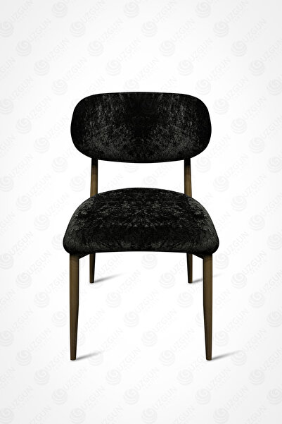 GUZGUN Bohem Tarz Lüks Kadife Sandalye Kılıfı – Modern, Esnek, Yıkanabilir Sandalye Örtüsü | Siyah