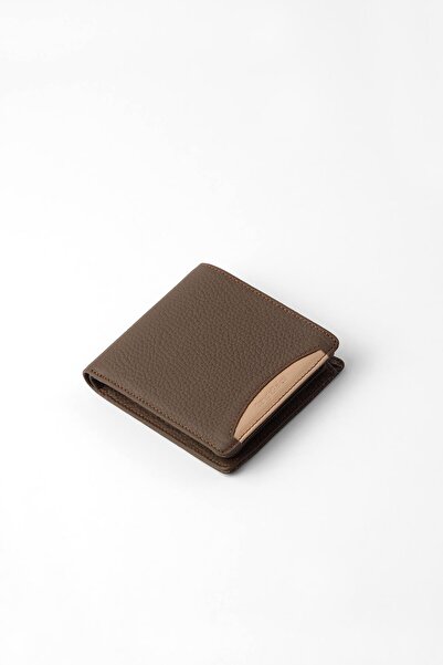 CENGİZ PAKEL Genuine Leather Men's Wallet 27448-Brown-Earth
