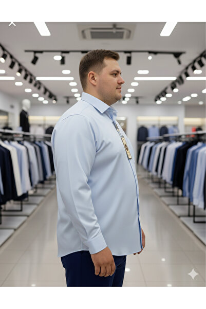 Grand Star Güncüoğlu Battal Beden Uzun Kollu Cepli Klasik Erkek Gömlek