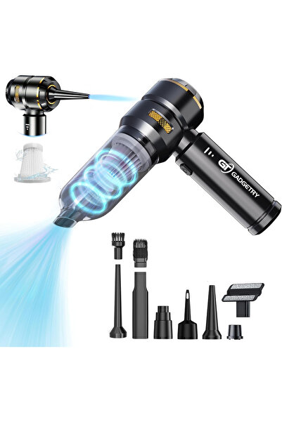 Gadgetry Portable Handheld Car Vacuum Cleaner with 7500mAh Large Battery 4 in 1 for 3 Speeds, 18000 Pa