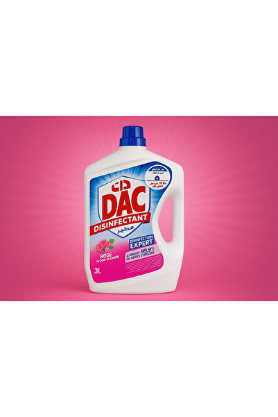 DAC Dettol Floor Cleaner and Disinfectant with Rose Scent 3L – Deep Cleaning and Long-Lasting Shine