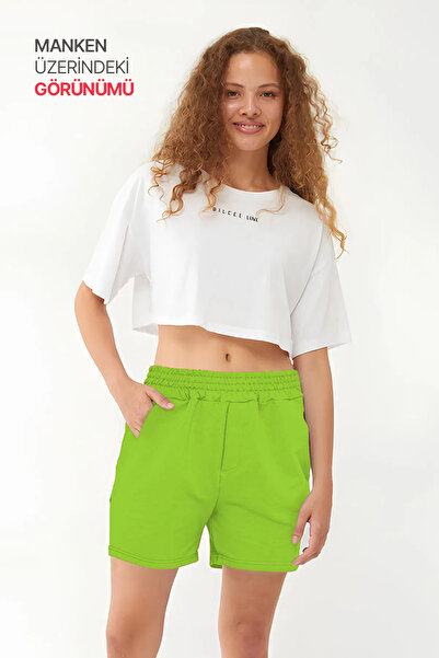 bilcee High Waist Pocket Peanut Cotton Short Mini Shorts - Sports and Casual 7006