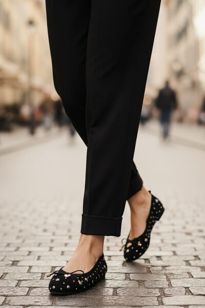 Majensia Metal Aksesuarlı Babet