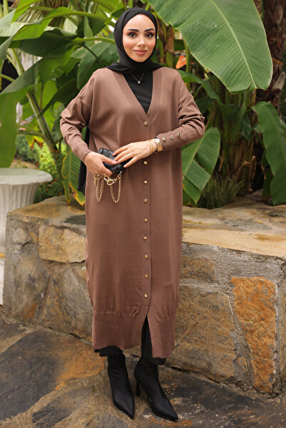 İmajButik Ζακέτα από πλεκτό νήματα από κρύο βιζόν