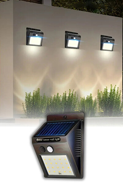 Solar Fotoselli Güneş Enerjili Hareket Sensörlü 100 Ledli Dış Mekan Aydınlatma