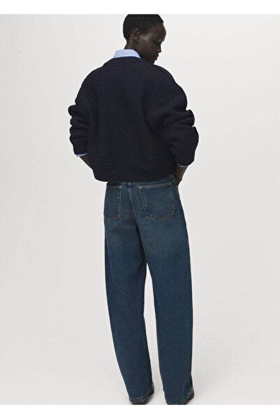 MANGO Woman Düz kesim düğmeli hırka