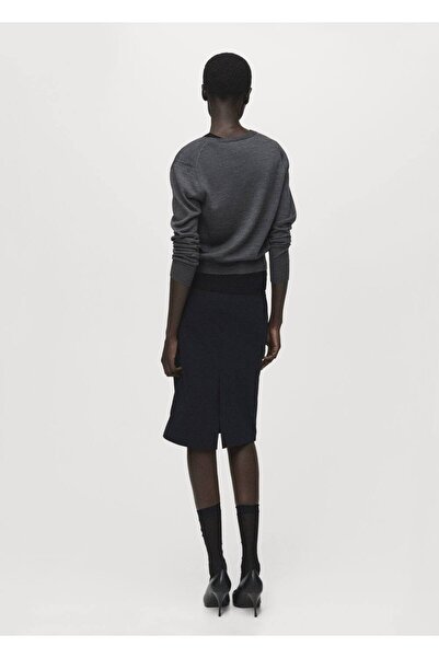 MANGO Woman %100 yün V yaka hırka