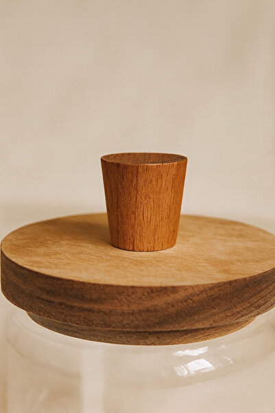 Bohemian Akasya Vakum Kapaklı Cam Kavanoz (450 ML)