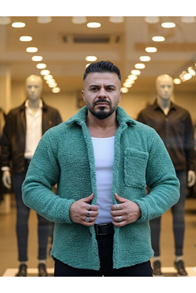 BERNEO Erkek Full Kürklü Pelüş Ceket