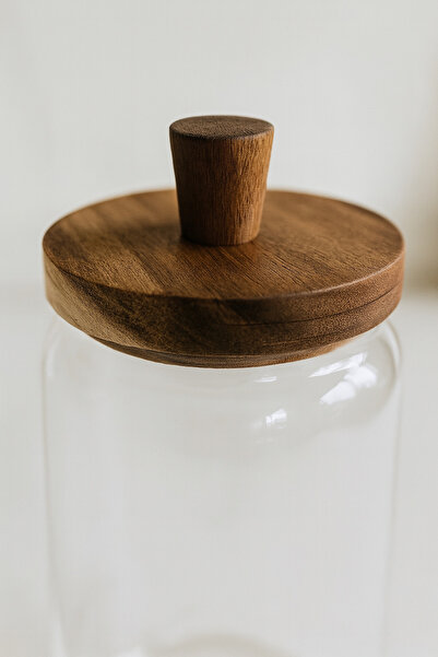 Bohemian Akasya Vakum Kapaklı Cam Kavanoz (950 ML)