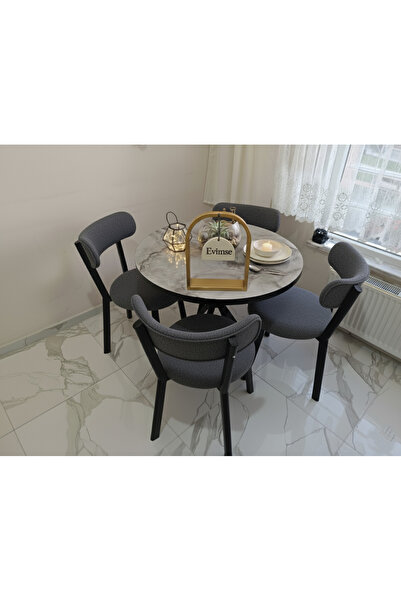evimse 4 Kişilik Mutfak Masa Sandalye Takımı Teddypro
