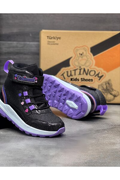 Tutınom Tutinom Kız Kışlık Kaymaz Taban Su Geçirmez Cırt Cırtlı  Yarım Bot