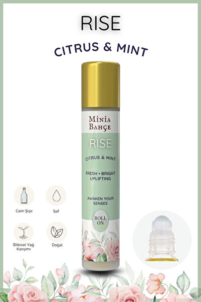 Minia Bahçe Bitki ve Sanat Atölyesi RISE – %100 Doğal Citrus & Mint Roll-On (...