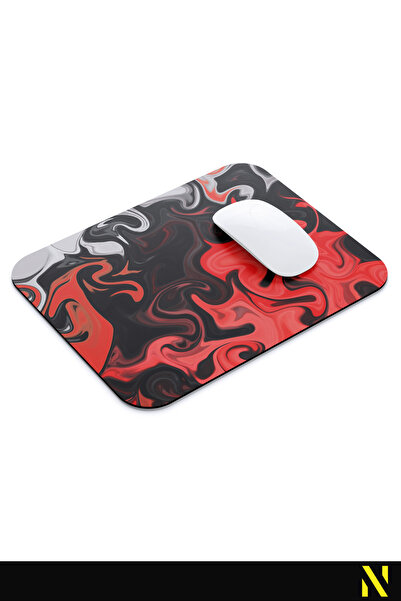 nilizma Цветна ергономична подложка за мишка с мраморен мотив и противоплъзгаща основа Подложка за мишка за дома и офиса