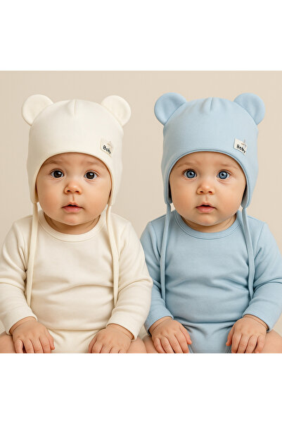 greenmoss 100% cotton twin baby beanie