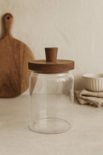 Bohemian Akasya Vakum Kapaklı Cam Kavanoz (700 ML)