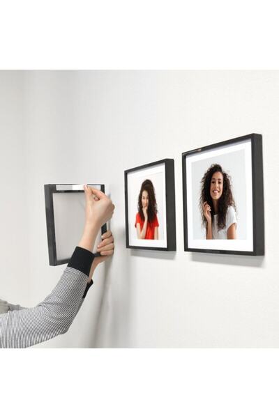 Senden Hediye Black Square Plug-In Picture Frame 3 Pack