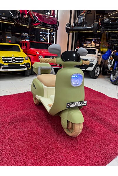 oyuncak sepetim Vespa akülü motorsiklet (2-5 yaş)
