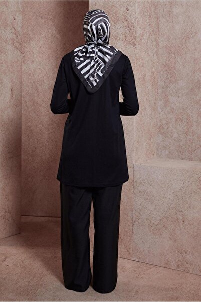 Alvina 44646 Model Plain Crew Neck Tunic