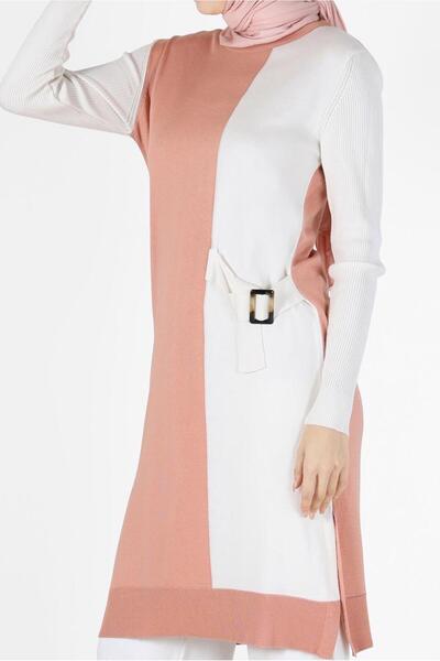 Alvina BIRD DETAILED 2-COLOR KNITWEAR TUNIC 42105