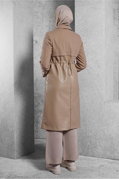 Alvina Beli Büzgülü Deri Kaban 90554