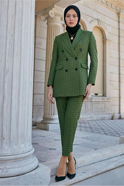 Alvina Classic Plaid Trousers 70435